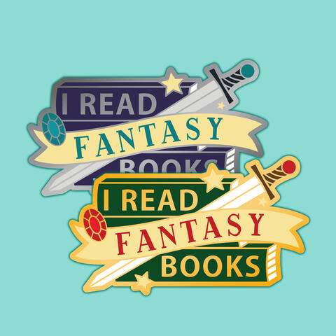 I read fantasy books enamel pin designs I read fantasy books enamel pin designs